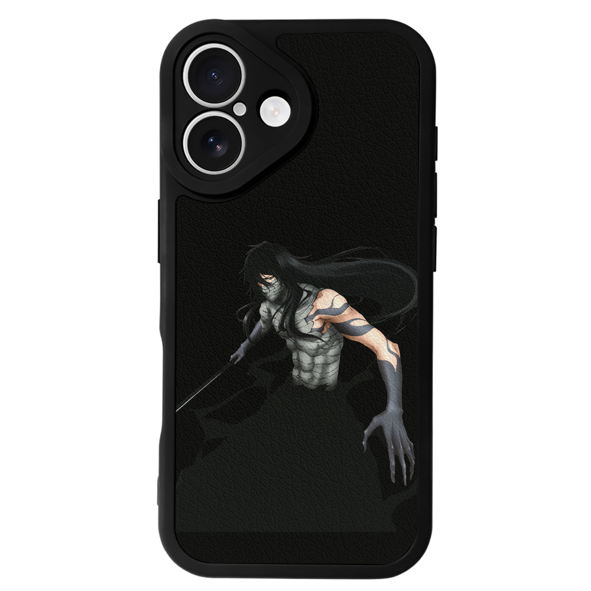 ブリーチ 黒崎一護（くろさき いちご）BLEACH Kurosaki Ichigo 【iPhone 16シリーズ対応】シリコンスマホケース（レザー調） 材質：シリコン